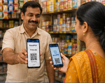 Small vendor manual billing alongside BrandPOS SoftPOS app